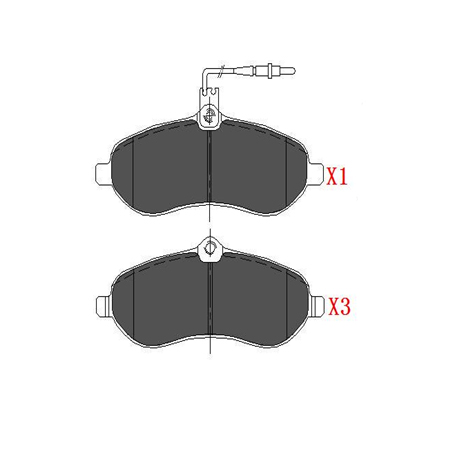 Plaquettes De Frein Arrière RIDEX Pour Fiat Scudo II (270, 272) - Avec Tôle Anti-bruit, Neuf, ECE-R90